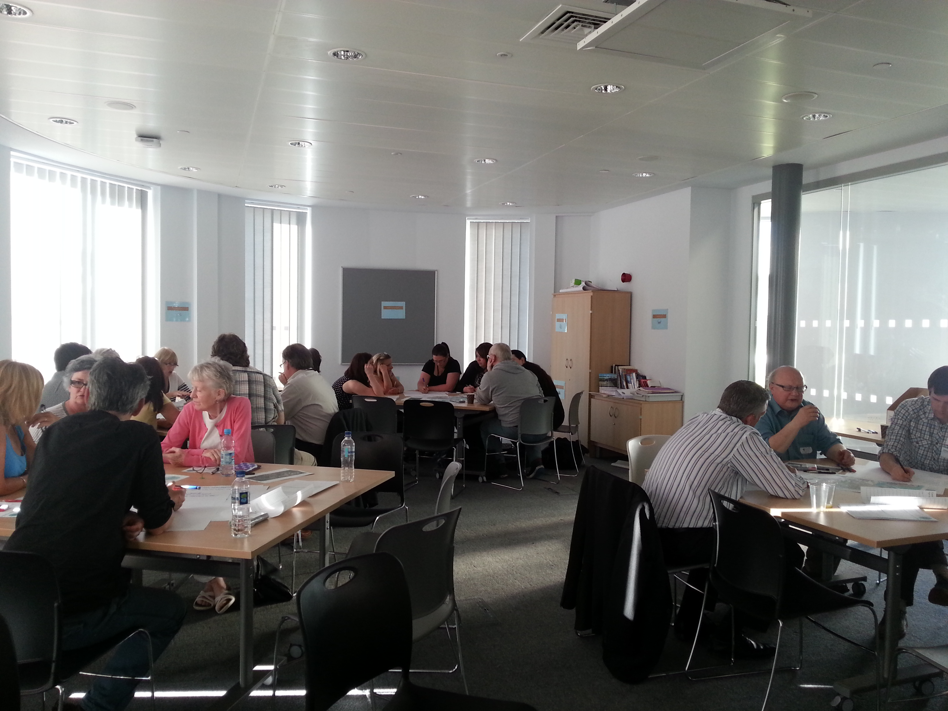 Participants at URBED's roundtable workshop in Garston