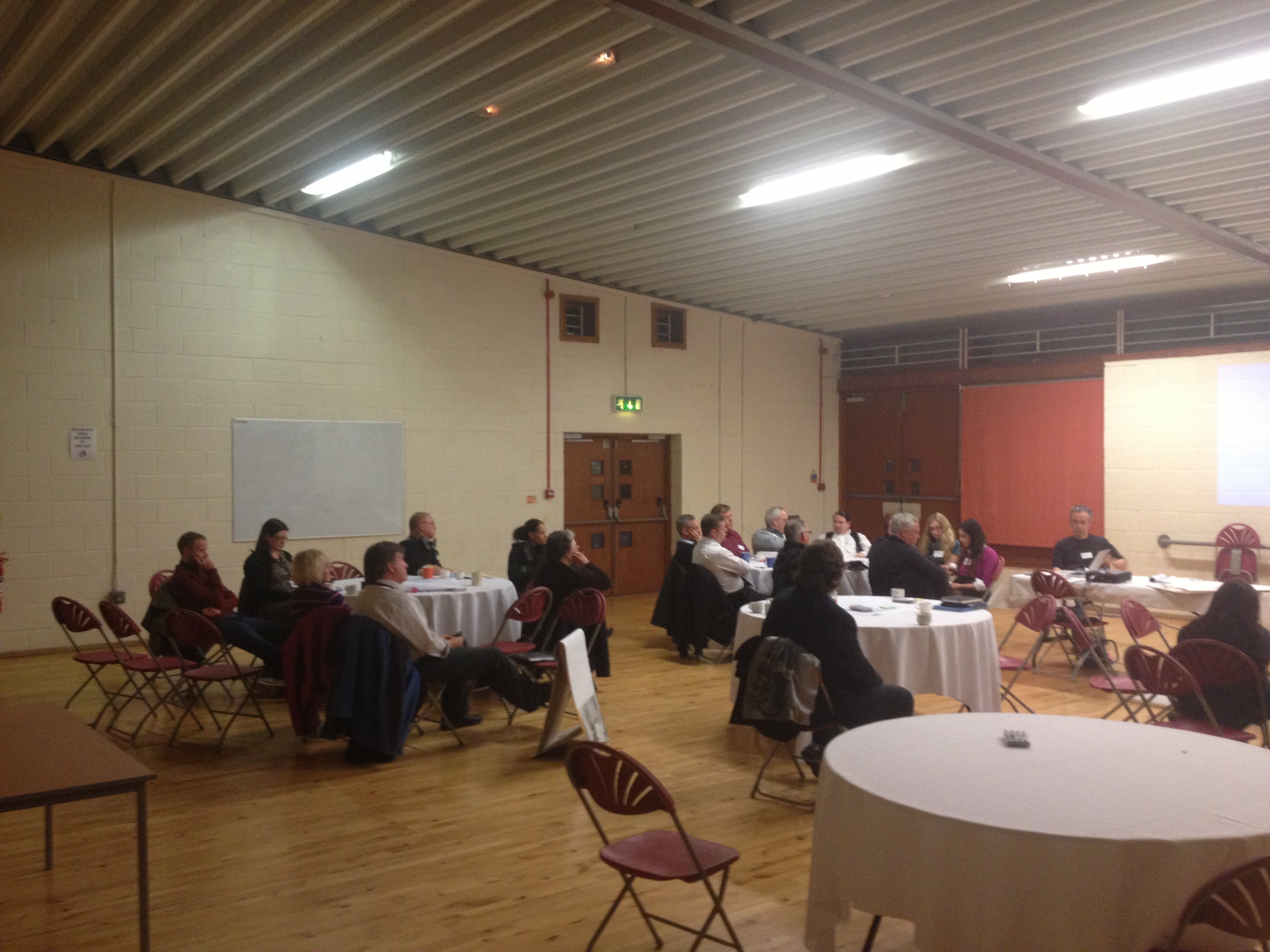 Participants at URBED's roundtable workshop in Garston