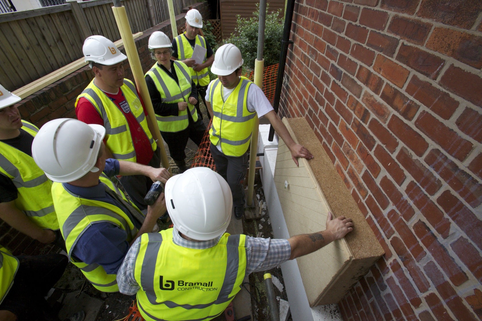 Builders receiving training to effectively carry out retrofits