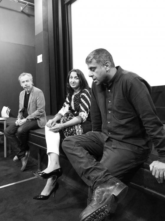 David, Amina and Anwar participate in the audience discussion