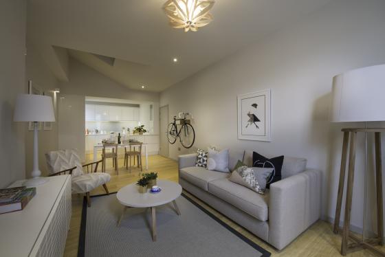 Inside the show home, 400 Caledonian Road