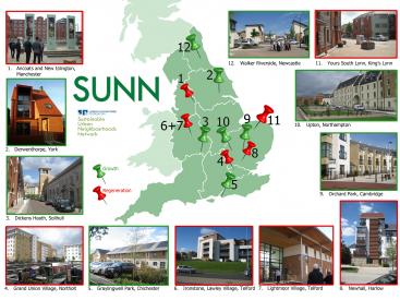 SUNN map of projects 
