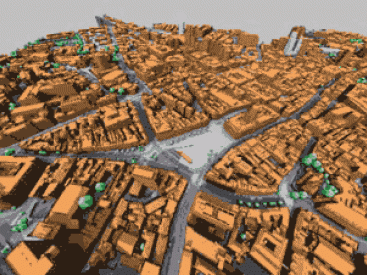 Nottingham City Centre Design Guide : 3D Model of the city centre