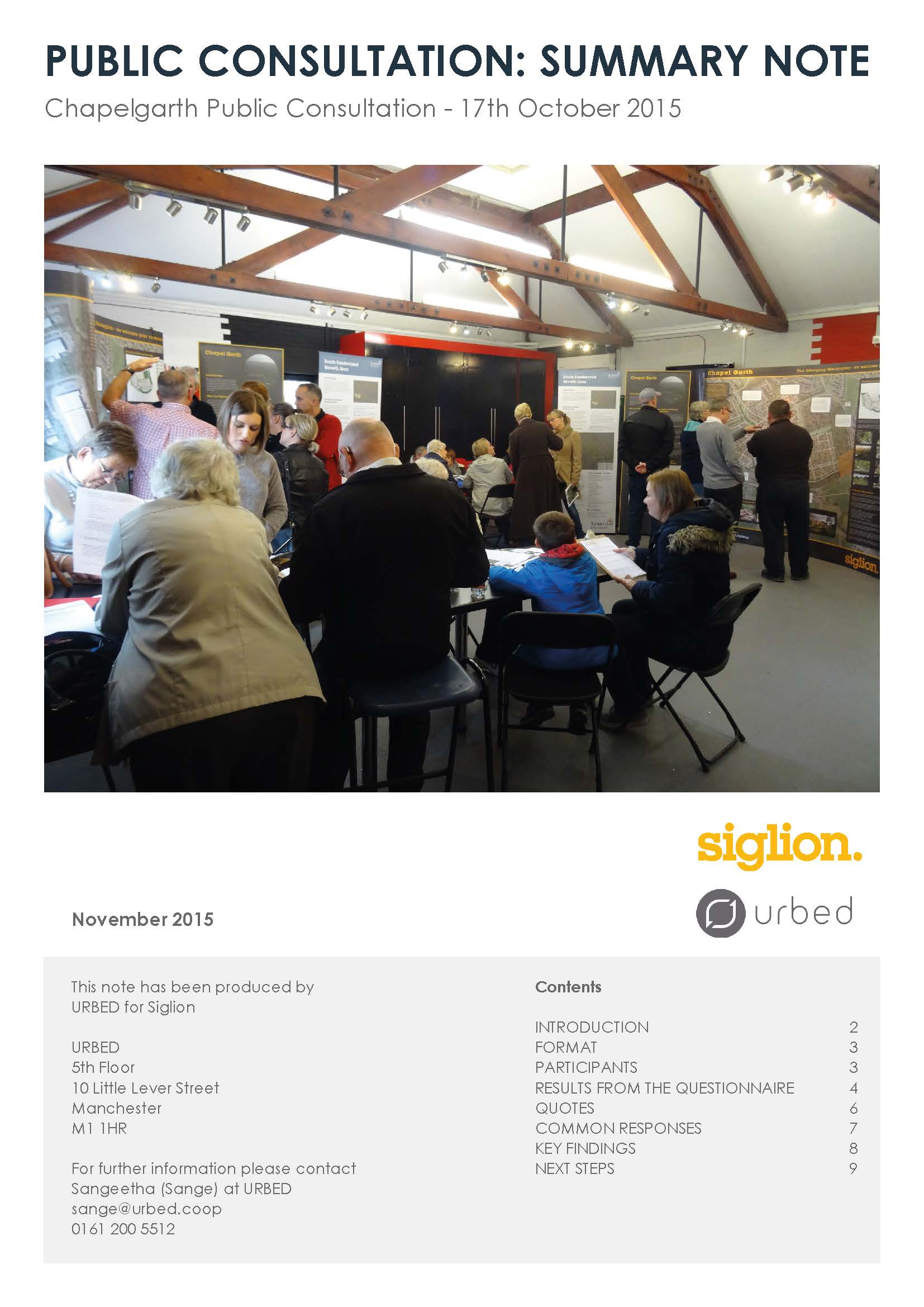 Public Consultation Results Report Public Consultation Results Report