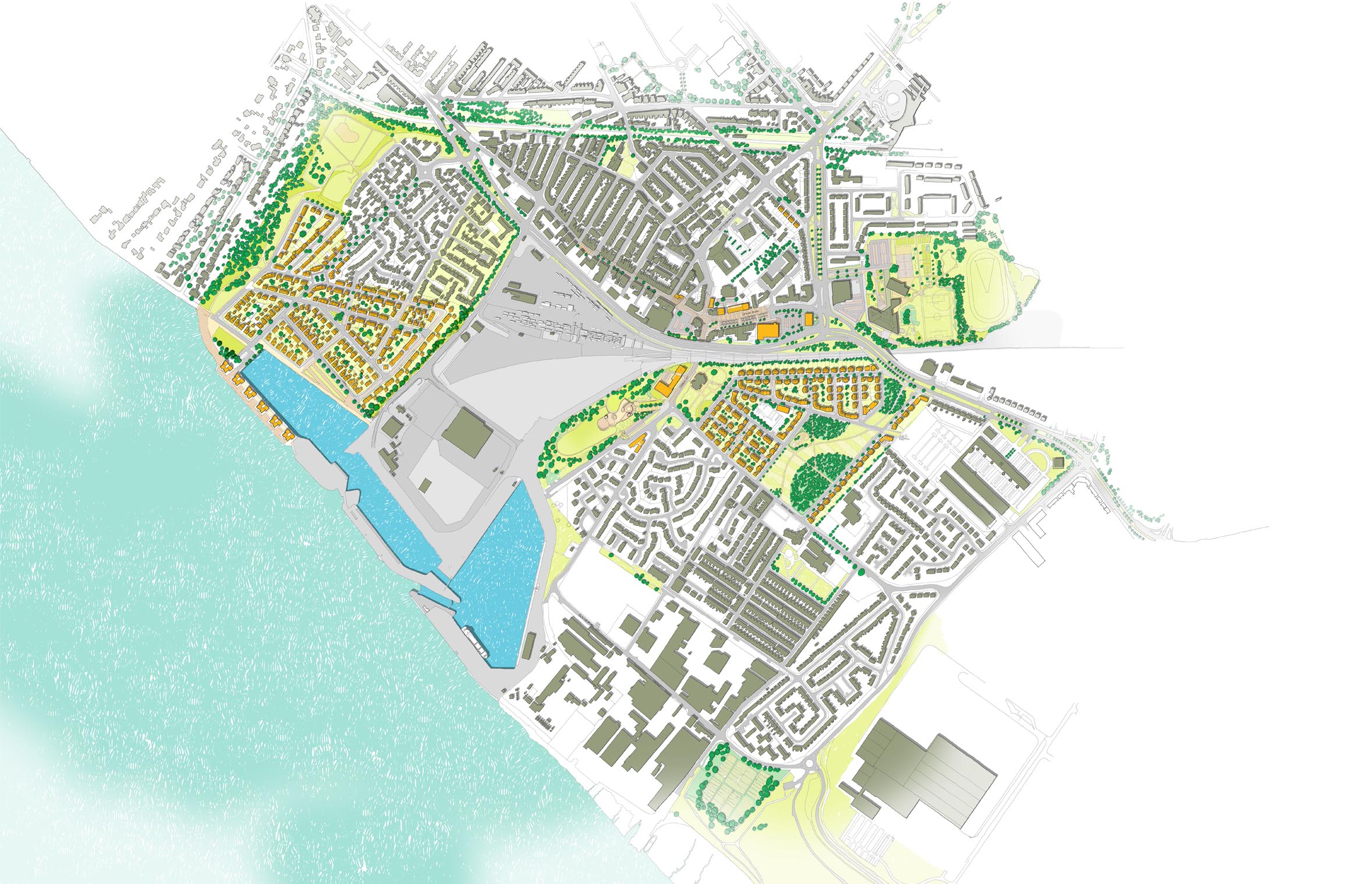 The updated Garston Village Masterplan Garston Village Illustrative Masterplan
